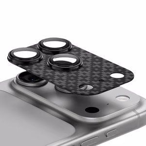 Benks Karkaistu lasi Armor Warrior Lens (BF70) iPhone 17 Pro Max:lle ArmorGrid musta (kameraolosaareke)