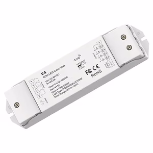 V4 LED-ohjain RGBW/CCT 12-48V, 4x5A, + painohimmennin