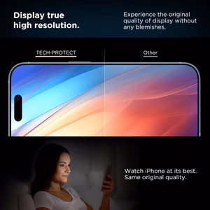 Tech-Protect Quick Set+ 2-pack karkaistu lasi iPhone 16 Pro:lle