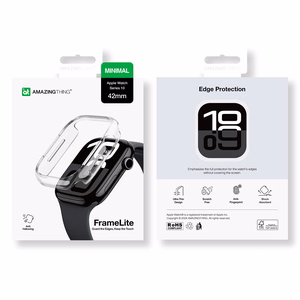 AmazingThing Minimal Suojakuori Apple Watch 42mm:lle - kirkas