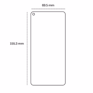 Karkaistu lasi 2,5D Realme 8 5G