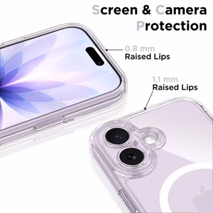 Tech-Protect Magpeak MagSafe CC Suojakuori iPhone 17:lle - Läpinäkyvä