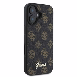 Guess Peony Script MagSafe Suojakuori iPhone 16 Plus:lle - Musta