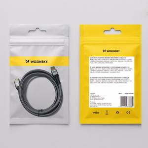 Wozinsky WPS-16AYL1S DisplayPort 2.1 Kaapeli 80Gb/s 16K@60Hz 8K@120Hz 4K@240Hz HDR HDCP DSC 1m - musta