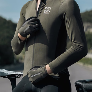 Rockbros cycling gloves spring/summer/autumn, full, size: L - green