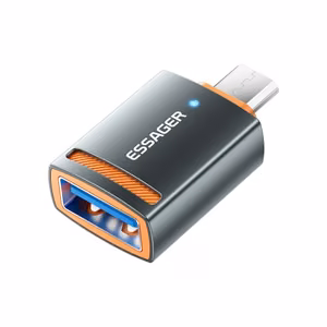 Adapter Essager "HuntUM" black (In: USB / Out: MicroUSB)