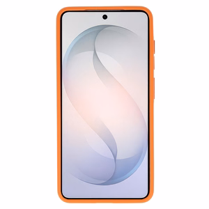 Liavec Pehmeä Suojakuori metallikehyksellä Samsung Galaxy S26:lle - oranssi