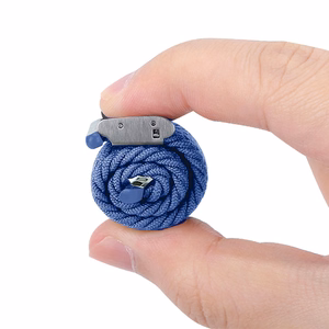 Crong Wave Band braided strap for Apple Watch 38 / 40 / 41 mm and 42 mm (Series 10 / 11), blue