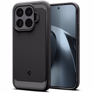 Spigen Rugged Armor -suojakuori Xiaomi 17T:lle, mattamusta