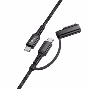 Kaapeli 2in1 USB C - USB C / Mag3 Hoco 240W 1,8 m U142 musta