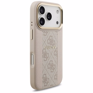 Guess 4G Stripe MagSafe suojakuori iPhone 17 Pro - pinkki