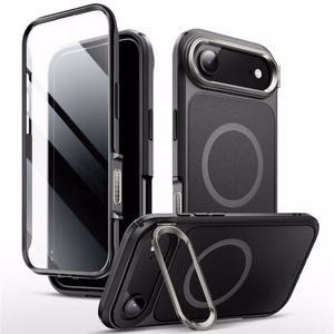 Supcase IBLSN Ares Flip Mag MagSafe Suojakuori iPhone 17 Air:lle - Musta