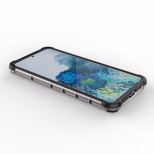 Honeycomb tapauksessa panssaroitu kansi geelirunko Samsung Galaxy S22 + (S22 Plus) läpinäkyvästä