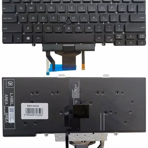 Näppäimistö DELL Latitude 5400, 5401, 5410, 5411, taustavalolla ja trackpointilla, US