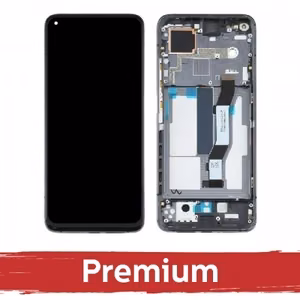 LCD Display Compatible With Xiaomi Mi 10T / 10T Pro with Frame / Cosmic Black / OEM