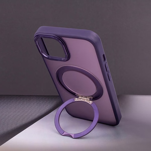 Mag Ring Rotating suojakuori iPhone 12 / 12 Pro 6,1'' violetti