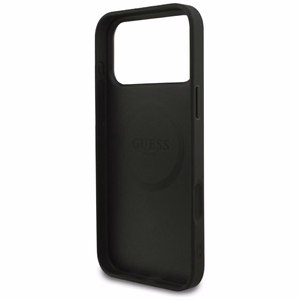 Guess Grained Gold Ring MagSafe suojakuori mallille iPhone 18 Pro Max / 17 Pro Max – väri: musta