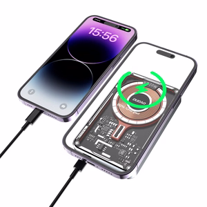Dudao TGK1 tehopankki MagSafe langattomalla laturilla 20W 10000mAh musta (TGK1-musta)