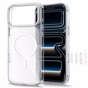 Tech-Protect MagStand MagSafe CC suojakuori malleille iPhone 18 Pro / 17 Pro, läpinäkyvä