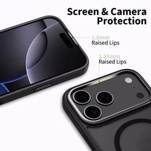Tech-Protect MagEdge MagSafe Suojakuori iPhone 17 Pro Max:lle - Matta Musta