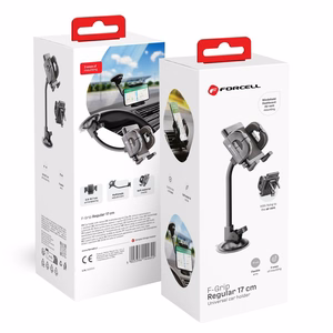 Car phone holder Forcell F-Grip Regular 17 cm windshield / dashboard / air vent black