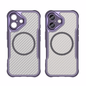 Leading Series MagSafe Silikoninen Suojakuori iPhone 16 Plus:lle - Violetti