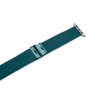 Puro Loop Nylon Hihna Apple Watch 42 / 44 / 45 / 49 mm:lle - Tummanvihreä