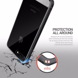 Obliq Naked Shield -suojakuori iPhone 8 Plus- / 7 Plus -puhelimelle, savunmusta
