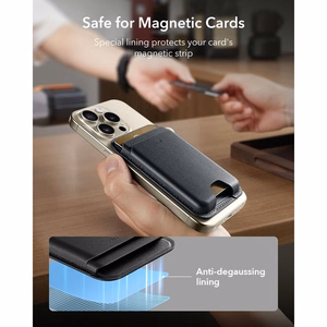 ESR Classic RFID-suojattu MagSafe-magneettikorttikotelo puhelimelle – musta