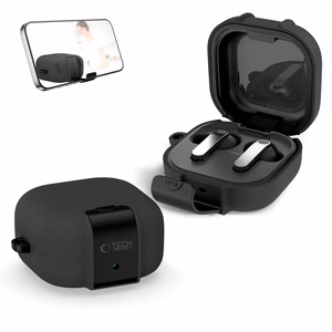 Tech-Protect Slim Hook suojakuori Samsung Galaxy Buds 4 / 4 Pro:lle musta