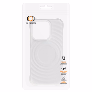 Tel Protect Wave Magsafe Suojakuori iPhone 14 Pro:lle valkoinen