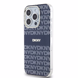 DKNY IML Mono Stripe MagSafe Suojakuori iPhone 15 Pro Max:lle - Sininen