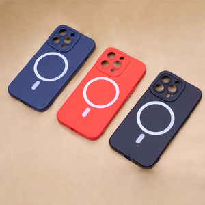 Silicon Mag case for iPhone 15 Plus 6,7" dark blue