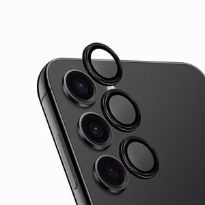 Uniq Optix Aluminum kameran linssin Näytönsuoja Samsung Galaxy S24 -kameralle applikaattorilla - musta