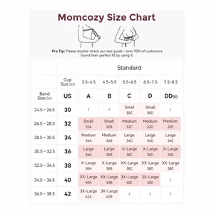 Momcozy YN21 – imetysliivit, S, musta