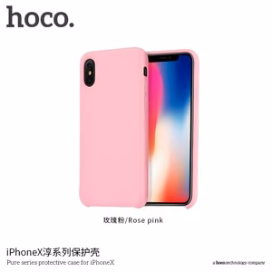 Suojakuori "Hoco Pure Series" iPhone X vaaleanpunainen