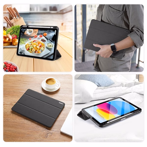 Kotelo Dux Ducis Domo Apple iPad 10.9 2022/iPad 11 2025 musta
