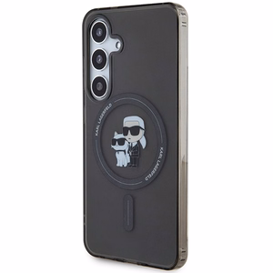 Karl Lagerfeld Suojakuori Samsung Galaxy S24:lle KLHMS24SHGKCNOK musta HC MAGSAFE IML C