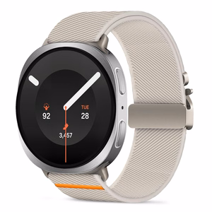 Tech-Protect Nylon Clasp -ranneke mallille Samsung Galaxy Watch 40/44/46 mm – beige