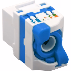 Techly CAT 6a KeyStone RJ45 liitin UTP suojaamaton työkaluton IWP-MD C6A/UROTT