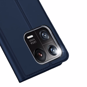 Dux Ducis Skin Pro kotelo Xiaomi 13 Pro lompakkoläppäkotelo jalustalla sininen