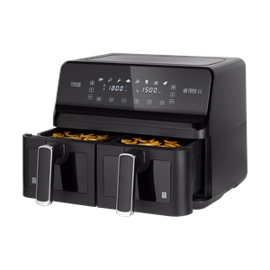 TEESA AIR FRYER DUAL POT XXL -kiertoilmakypsennin, 8 l, 2700 W