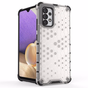 Honeycomb tapauksessa panssaroitu suojus geelirunko Samsung Galaxy A03s (166.5) sininen