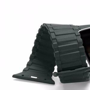 Dux Ducis Strap (Armor Version) hihna Apple Watch Ultra, SE, 9, 8, 7, 6, 5, 4, 3, 2, 1 (49, 45, 44, 42 mm) silikoni magneettinen hihna rannekoru vihreä