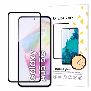 Wozinsky Full Glue Karkaistu lasi Samsung Galaxy A35:lle mustalla kehyksellä