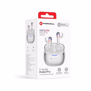 Forcell F-Audio Pulse Pro ANC + ENC TWS wireless earbuds – silver