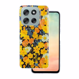 Glow Glam suojakuori Motorola Moto G86 oranssi