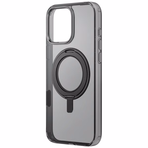 Uniq Swivix 360 Pyörivä Jalusta Suojakuori iPhone 16 Pro:lle - Musta