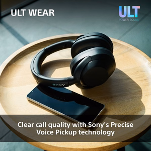 Sony ULT WEAR – langattomat Bluetooth-kuulokkeet ULT POWER SOUND -äänellä, syvällä bassolla, melunvaimennuksella ja jopa 30 h akulla