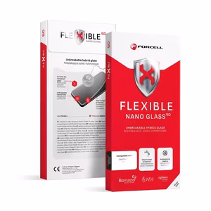 Forcell Flexible 5D Hybrid Glass Samsung Galaxy S26 Ultra - musta (Hot Bending) - sormenjälkilukija toimii